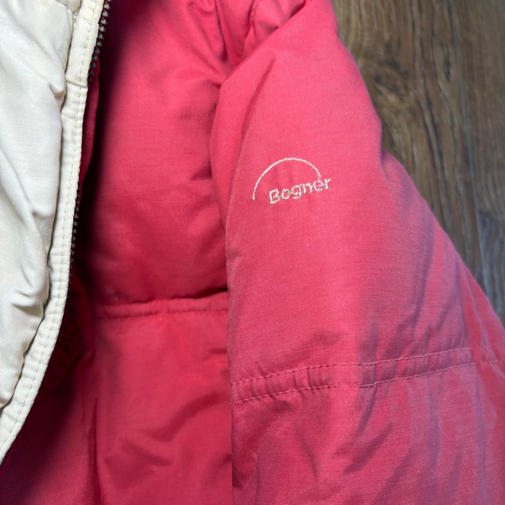 Vintage Bogner Red Goose Down Puffer Ski Jacket USA Made Womens EUR 36 Retro - Picture 12 of 13